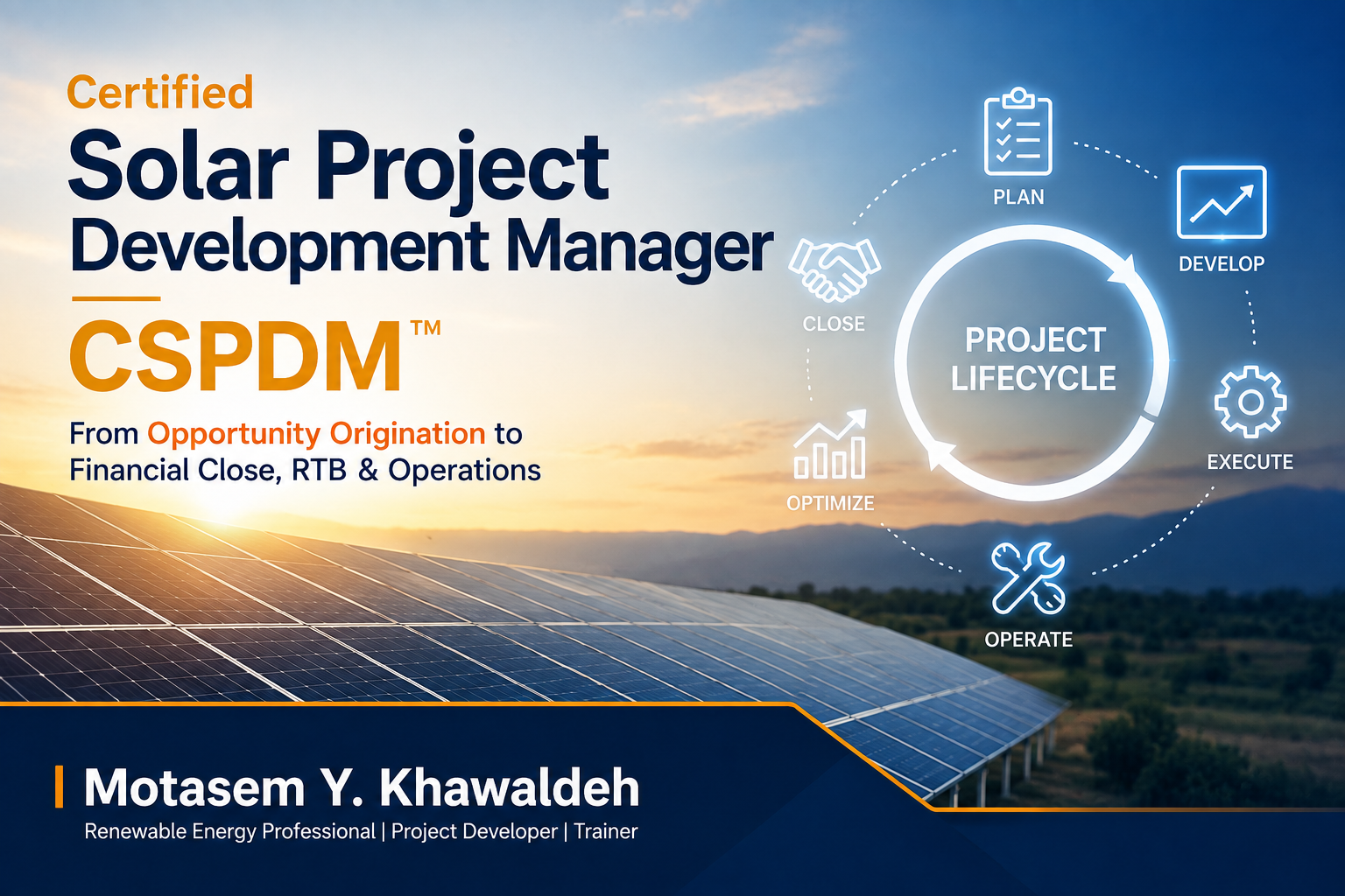 Certified Solar Project Development Manager CSPDM